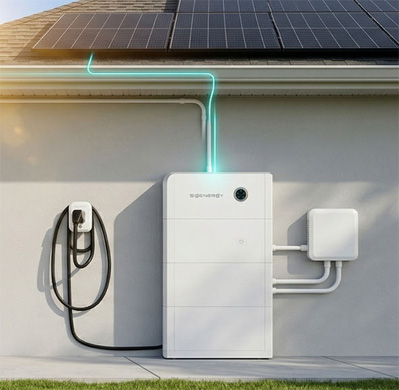Solar Battery Backup Storage Systems Solar battery storage system for emergency backup power