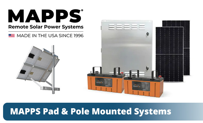 Off-grid Solar Systems Pad and pole mount solar systems