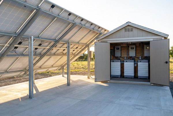 Residential Ground Mount Solar Installation + Storage