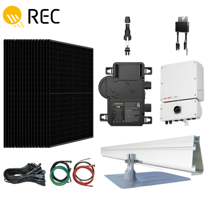 Complete 10.4 KW REC400AA Roof Mounted Solar System