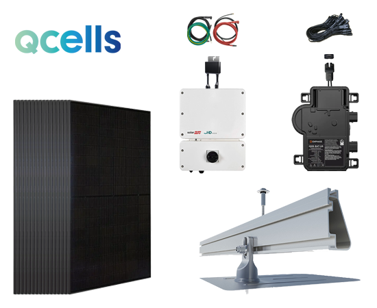 10.79 KW QCells ML-G10+ Grid Tied Solar System - 26 Panels