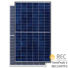 REC TwinPeak 2 REC290TP2-BLK 290W Solar Panel - Low Price