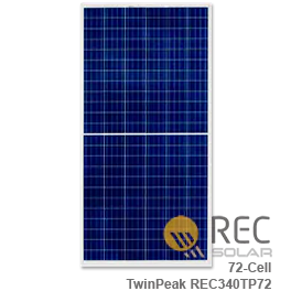 REC TwinPeak REC340TP Solar Panel - Low Wholesale Price