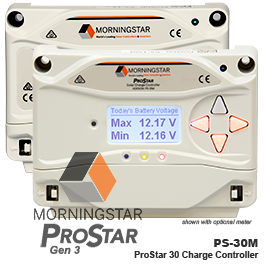 Morningstar ProStar PS-30 / PS-30M Gen 3 Solar Charge Controller