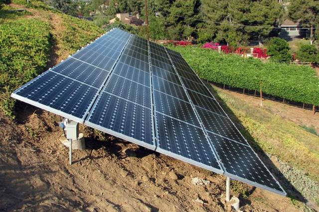 7 KW Sloping Ground Mounted Solar System