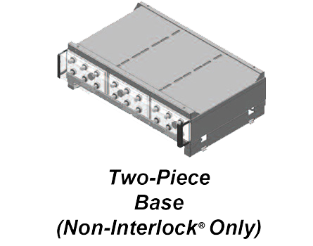 two piece base interlock