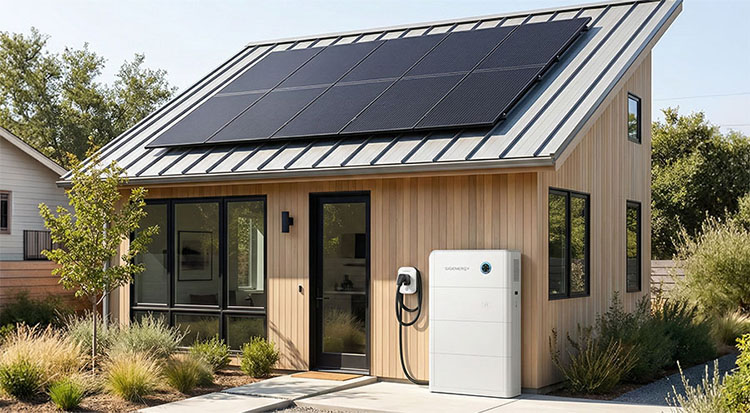 Small ADU solar kit installation