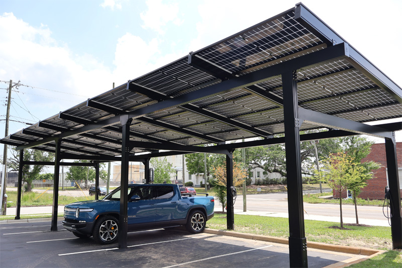 Solar Electric Supply Cantilever Carport Display Image