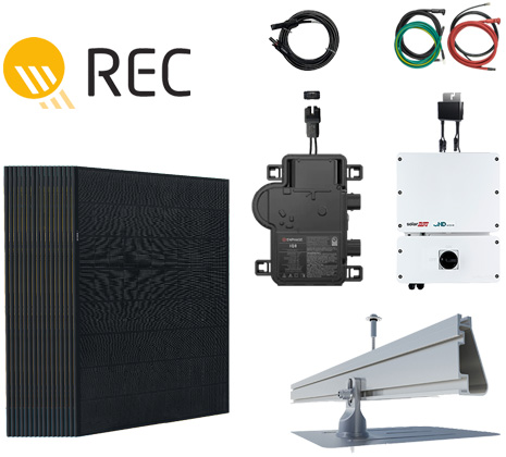 REC450AA RX Roof Mounted Solar System