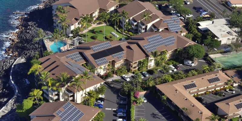 Commercial Sloped Roof Solar System