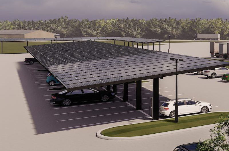 Commercial Solar Carport Ferrari Dealership